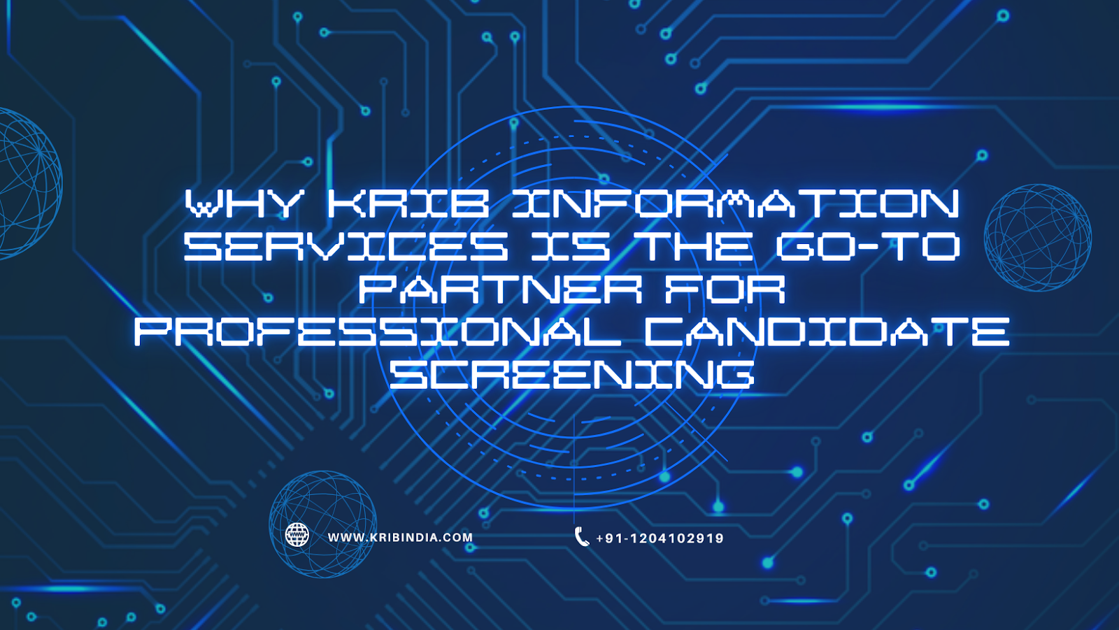 Why Krib Information Services is the Go-To Partner for Professional Candidate Screening